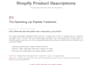 do ecommerce copywriting and services descriptions writing